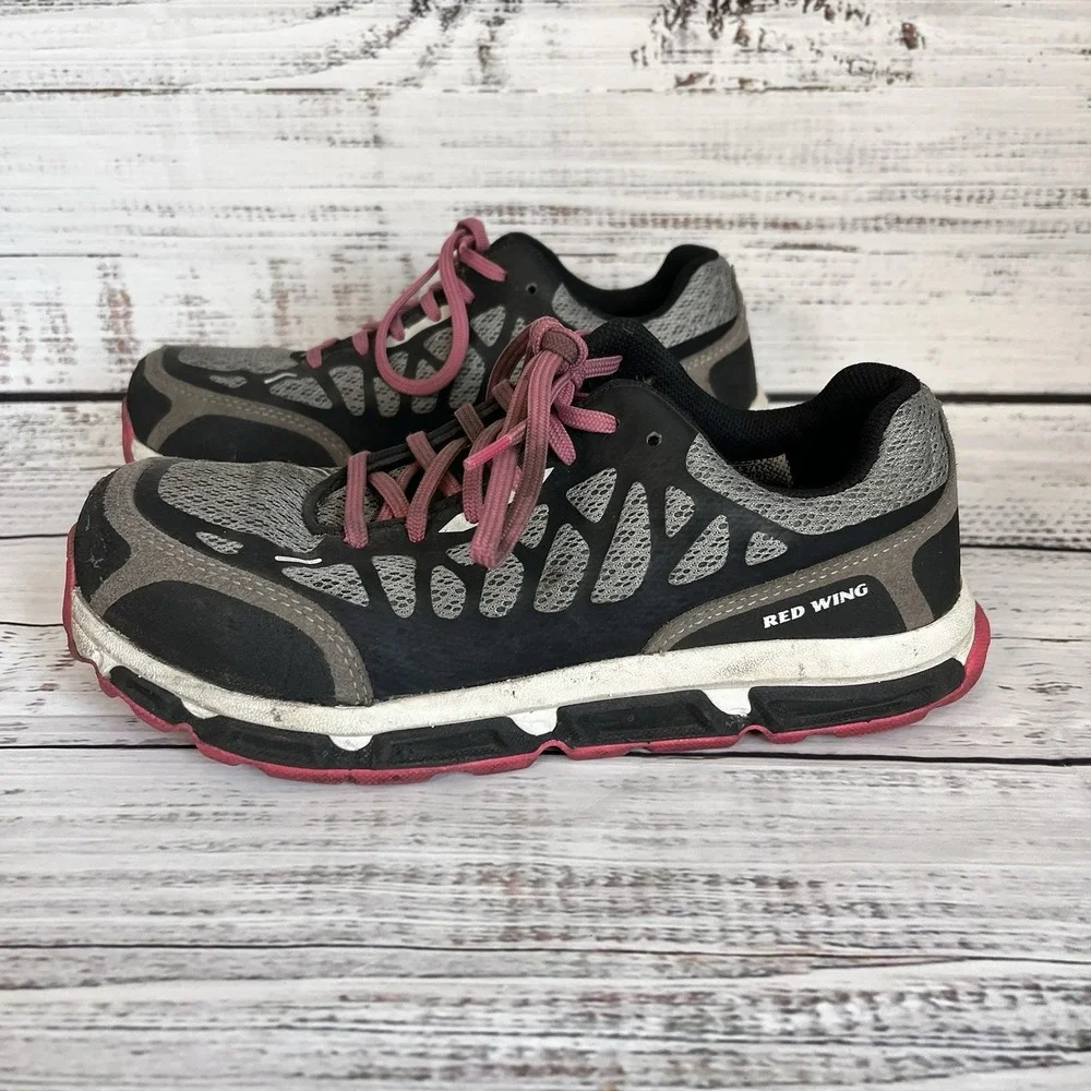 Red Wing Work & Safety Aluminum Toe Electrical Hazard Shoes Womens 7 Pink